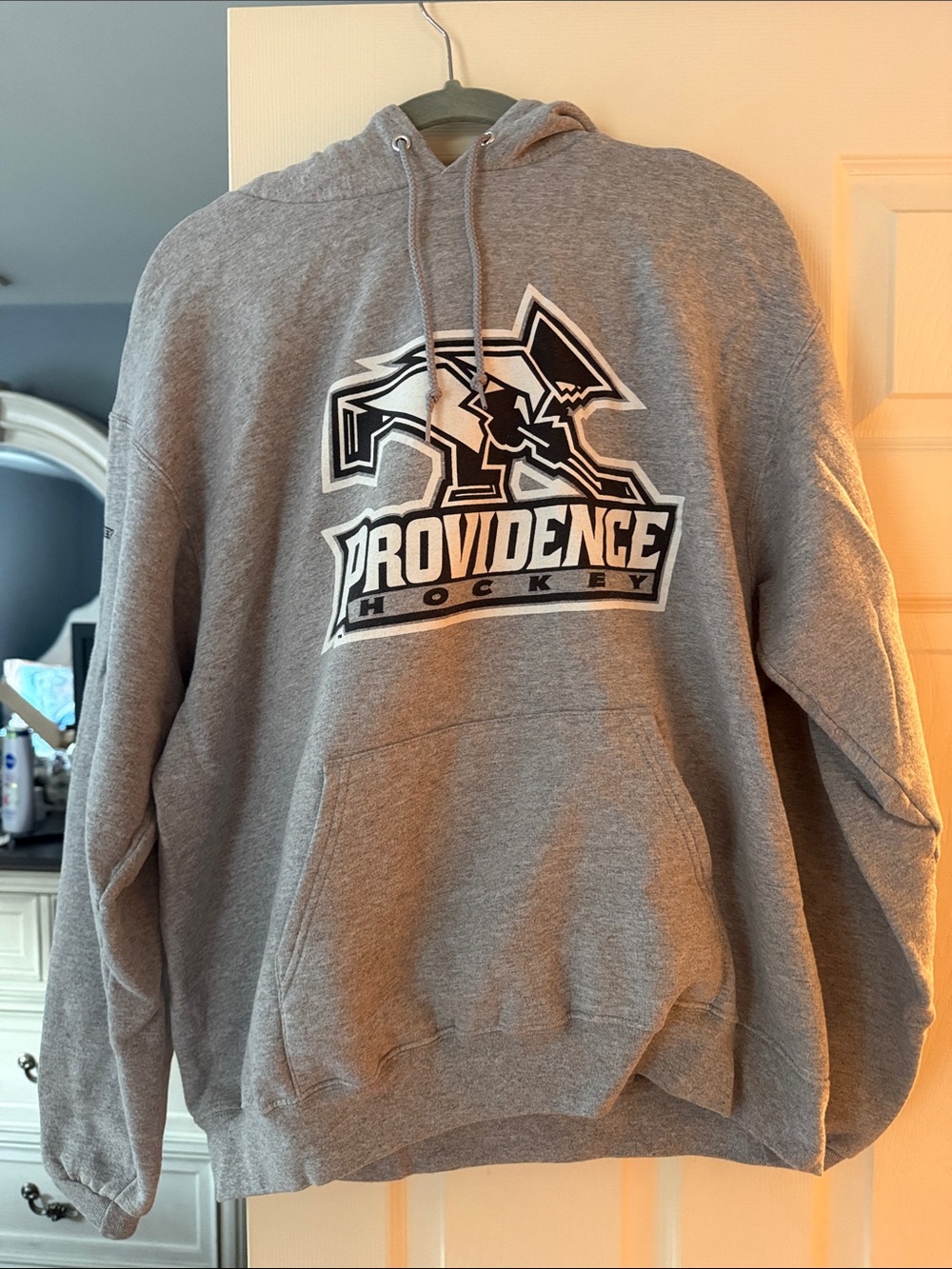 Champion Gray Providence Hockey Pullover Hoodie